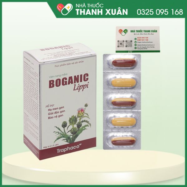 Boganic Lippi - Hỗ trợ giải độc gan, tăng cường chức năng gan, giúp bảo vệ tế bào gan